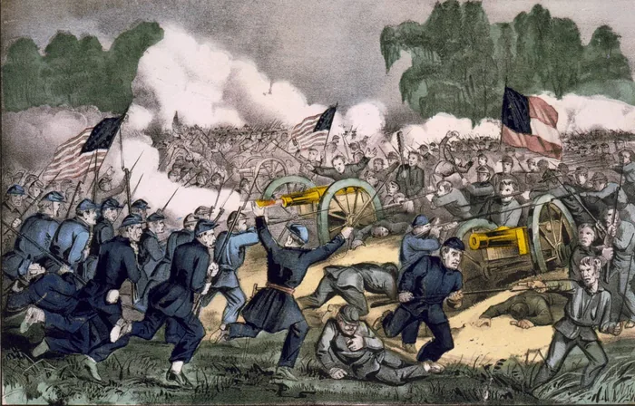 The Battle of Gettysburg, Currier & Ives lithograph, circa 1863